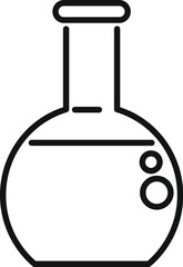 Kerosene chemical flask icon outline vector. Petroleum lab pot. Miner holder equipment