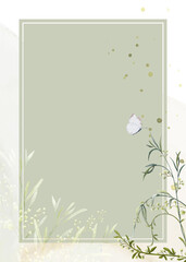 Botanical Watercolor Background