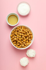 Aquafaba, concept of vegan food and cuisine