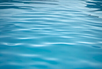 surface of blue water texture background from upper view in minimal style