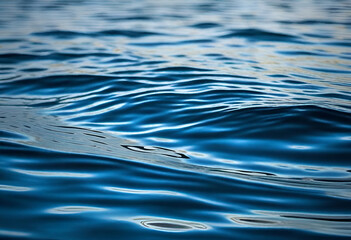 surface of blue water texture background from upper view in minimal style