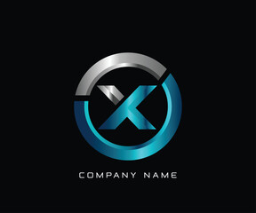 X Letter corporate Logo Design Vector Template