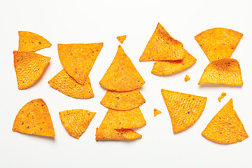 Concept of tasty food and snacks - corn chips
