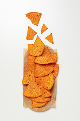 Concept of tasty food and snacks - corn chips