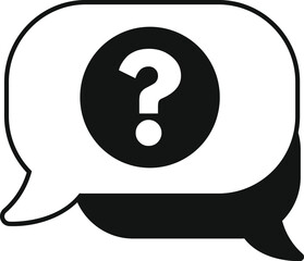 Anonymous chat icon simple vector. Human hidden message. Person user mark profile