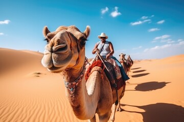 camel in the desert