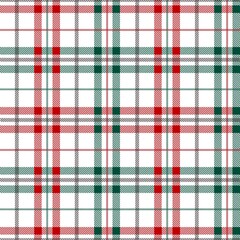 Tartan seamless pattern, red and green can be used in fashion decoration design. Bedding, curtains, tablecloths