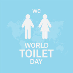 World Toilet Day. Vector illustration