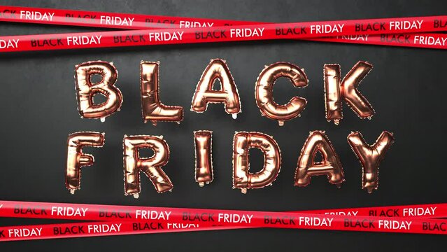 4k Video Black Friday Balloons, ProRes 4444