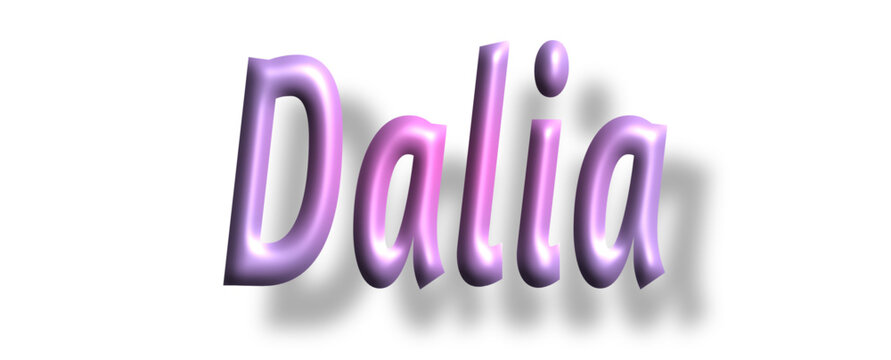 Dalia - pink color - female name - ideal for websites, emails, presentations, greetings, banners, cards, books, t-shirt, sweatshirt, prints, cricut, silhouette,	