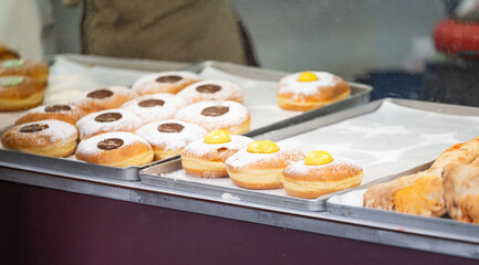 Italian pastry in a cafe