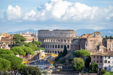 Keuken spatwand met foto historical landmarks of Rome © ksena32