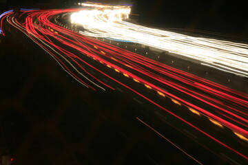 Light trail photos at night look beautiful
