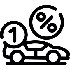 First Car Discount Icon