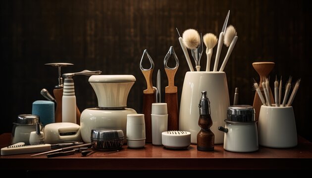Photo of a Variety of Kitchen Utensils on a Well-Stocked Table