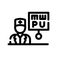 Ophthalmic Nurse Male Icon