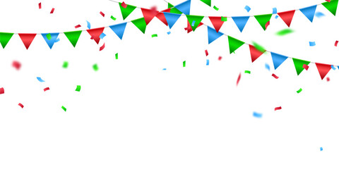 colorful confetti background for festival decoration vector illustration