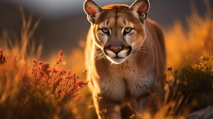 Foto op Canvas A puma within the wilderness © Suleyman Mammadov