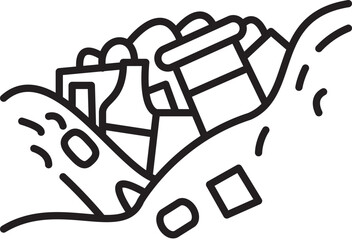 water pollution icon 