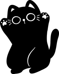 Cute Black Cat illustration