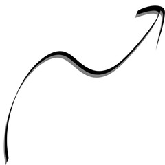 Drawing arrows with hand drawn.