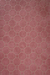 Geometric velvet texture pink wallpaper for background.
