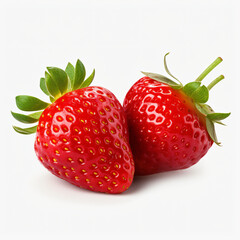 Transparent PNG available Fresh strawberries isolated on white background