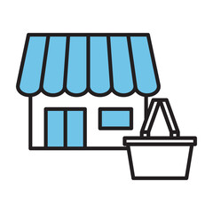 買い物かご　店　ショッピング　アイコン