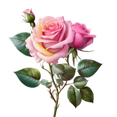 Fototapeta premium A beautiful, bright rose-colored painting. 