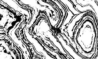 Fototapeta premium Grunge old detailed black abstract texture. Lines, veins, cracks, stone, marble. Vector background.