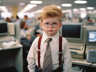 Cuteness Meets Coding: A Baby's Unique Take on the IT Profession