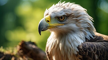 Obraz premium Grand bird of prey gazing with sharp claws in center