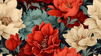 Floral seamless background. Elegant template for fashion prints.