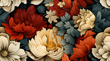 Floral seamless background. Elegant template for fashion prints.