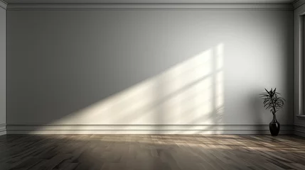 Foto op Plexiglas Spacious Minimalist Room with Sunlight © _veiksme_