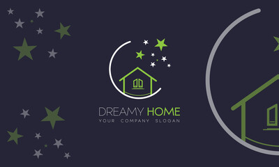 A Dream Home Logo Design. Home Selling Company logo design, House Icon