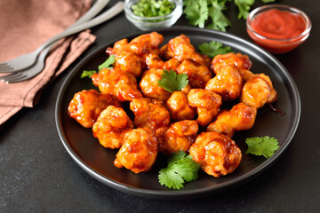 Sweet chili cauliflower wings