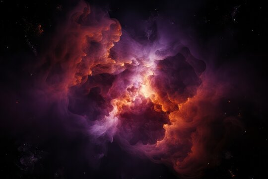 Vibrant Hydrogen Alpha Nebula