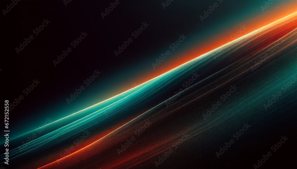 Wall mural vibrant abstract digital design background. modern gradient texture with flowing neon lines and lumi