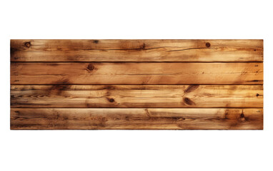 Natural Heritage The Sturdy Beauty of a Wooden Plank on White or PNG Transparent Background.
