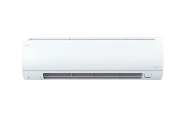 Cool Comfort Embracing the Relief of an Air Conditioner on White or PNG Transparent Background.