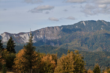 Piatra Mare Mountains, Romania. Amazing mountain view. Great stone massif