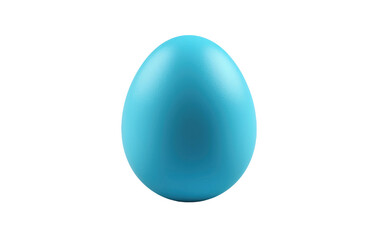 Eggshell Elegance Exploring the Hue of a Blue Egg on White or PNG Transparent Background. - Powered by Adobe