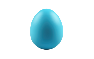 Eggshell Elegance Exploring the Hue of a Blue Egg on White or PNG Transparent Background.