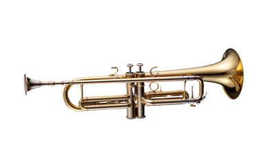 Obraz premium Metallic Glow Navigating the Brilliance of Brass on White or PNG Transparent Background.