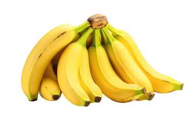 Fruitful Harvest Unveiling the Deliciousness of Bananas on White or PNG Transparent Background.