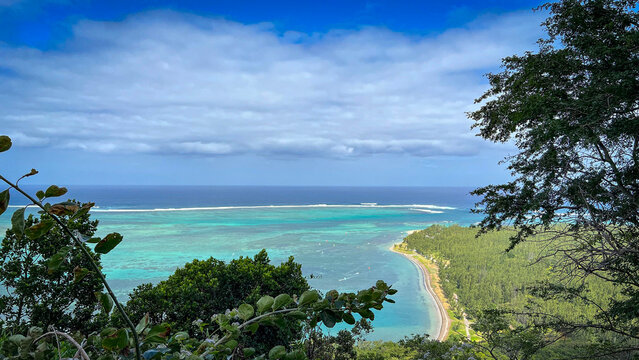 Vistas desde monta&ntilde;a Le Morne, Isla Mauricio