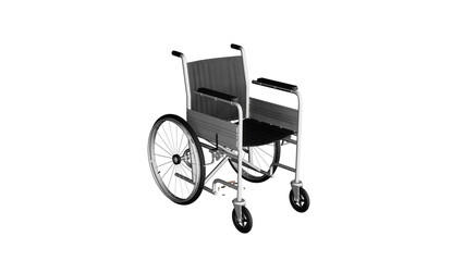 Fototapeta na wymiar Wheelchair isolated on background