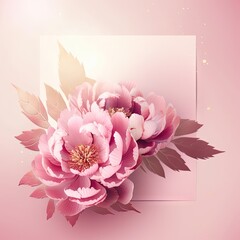 pink background with pink flowers
