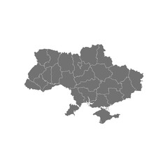 Map of ukraine vector illustration